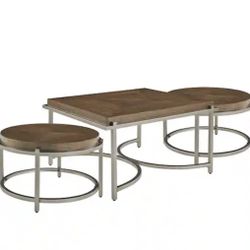 New 3 Piece Coffee Table Set