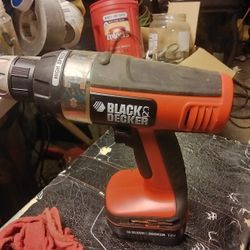 Black And Decker Drill And Battery