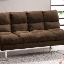 Brand New Brown Futon Sofa Sleeper 