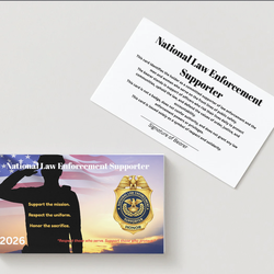 National Law Enforcement Supporter Card