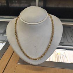 10k Solid Gold Rope Necklace 46.1 Grams 28 Long Layaway Available 10%dwon If You Interested Please Make Sure You Ask For Maribel Thank You 