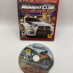 Midnight Club: Los Angeles Complete Edition (Sony PlayStation 3) PS3 NO manual