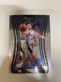 Jared McCain Panini Select Rookie Card 76ers