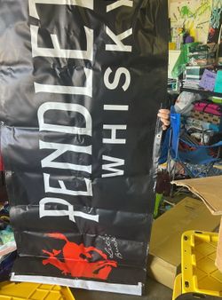 Beer whiskey signs
