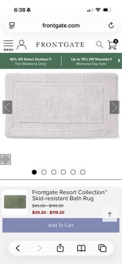 Front gate bath rugs