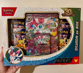 Sealed 30th Pokemon Slyveon EX box
