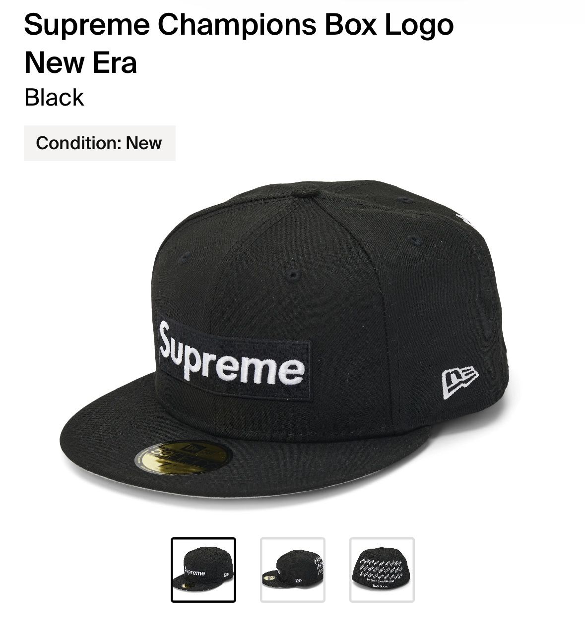 SUPREME x STARTER SUPREME TEAM WORLD CHAMPIONS SNAPBACK CAP HAT