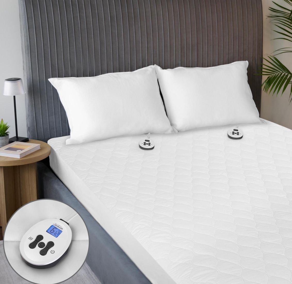 SUNBEAM Electric Heated Mattress Pad Size: King