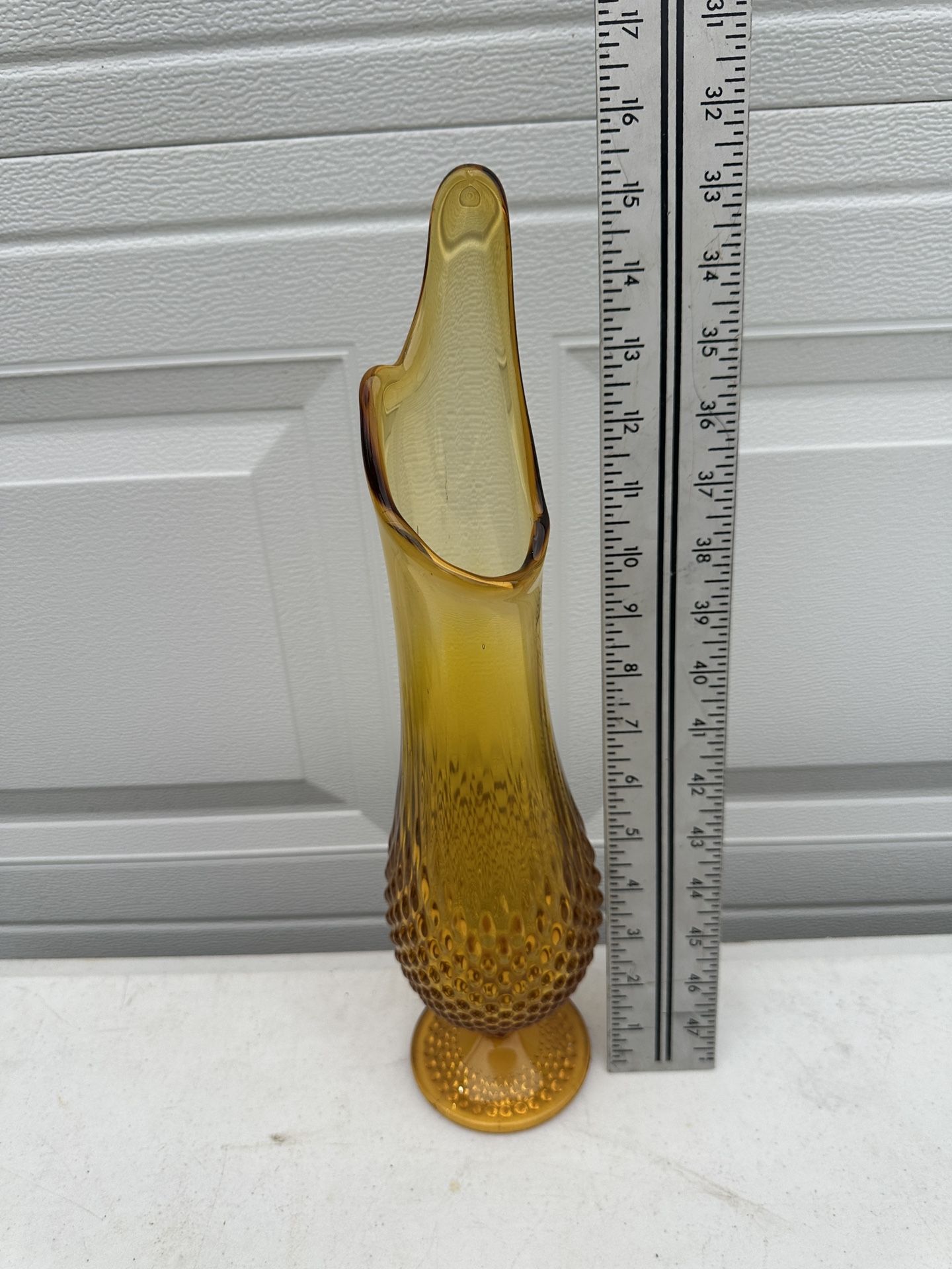 Fenton MCM Hobnail Swung Vase 15.5”
