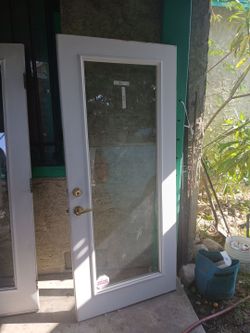 French doors double sided glass 1 door
