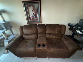Brown couches
