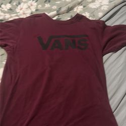 Vans Kids Large Burgundy Shirt