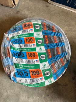 Southwire 100 ft 10/3 Gray Solid CU UF-B W/G Electrical Wire