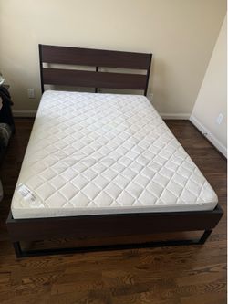 Full-size Bed Frame & Mattress (Ikea)