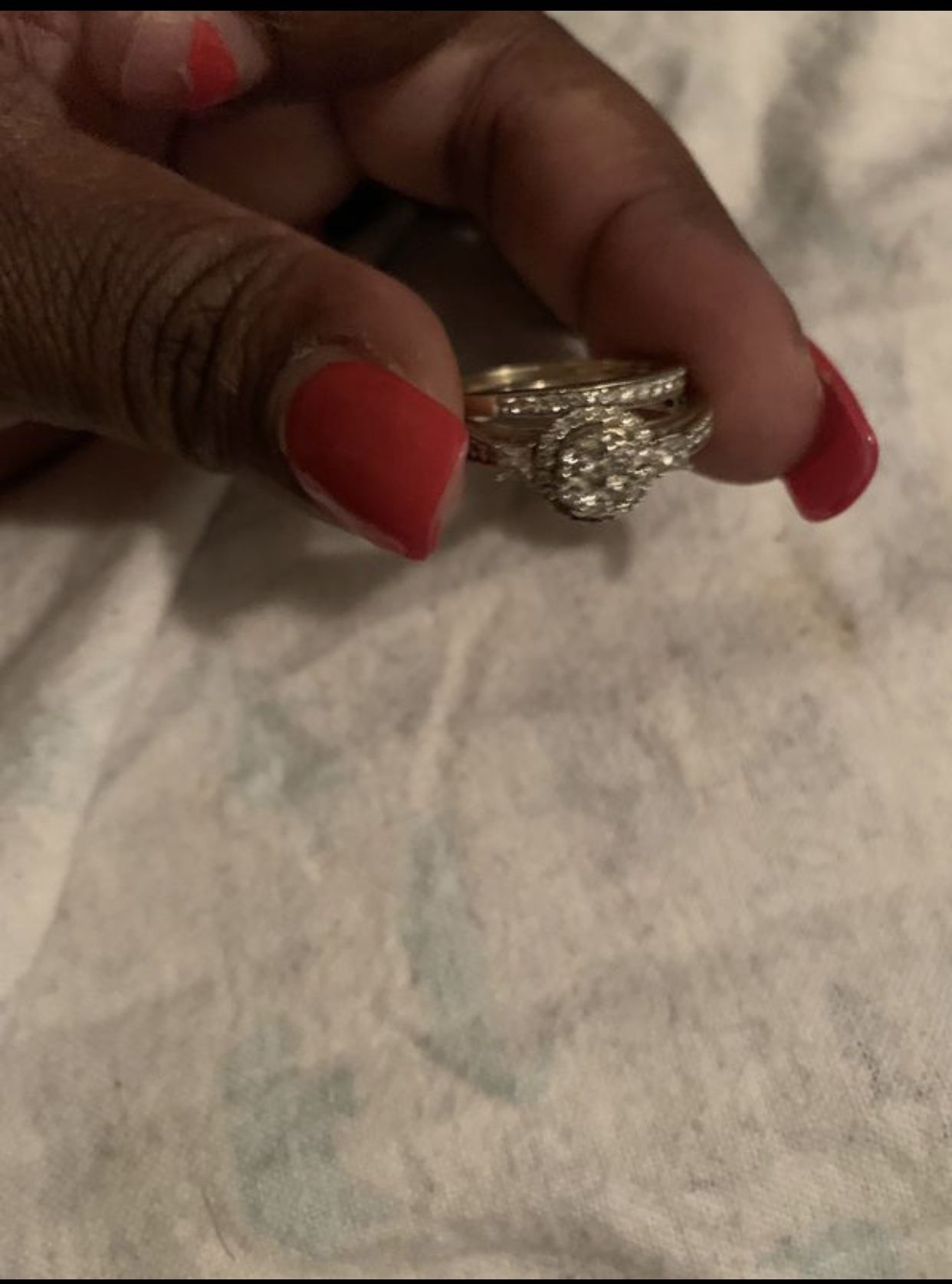 Engagement ring set size 10