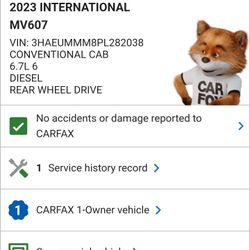 2023 INTERNATIONAL MV607 NON-CDL 21'6" CENTURY ROLLBACK W/ WHEEL LIFT – LIKE NEW
For sale is a like-new, one-owner 2023 International MV607 rollback t