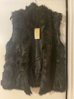 New Michael Kors Fur Vest Size L