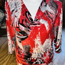 Very nice women shirt size (L) Jm collection new never used with tag only $20