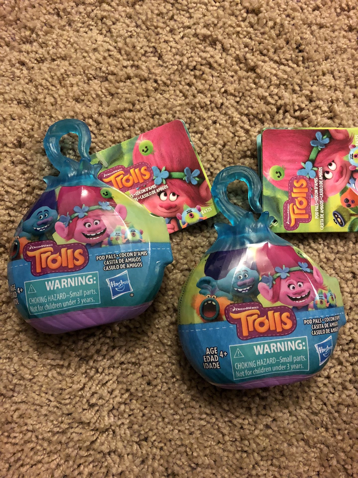 Trolls Pod Pals (2) $5