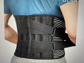 Unisex Back Brace With 5 Stays For Lower Back Paint Relief Lift Lumbar