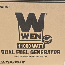 WEN dual fuel generator 11kw surge 8.3kw rated. 8300w with CO sensor