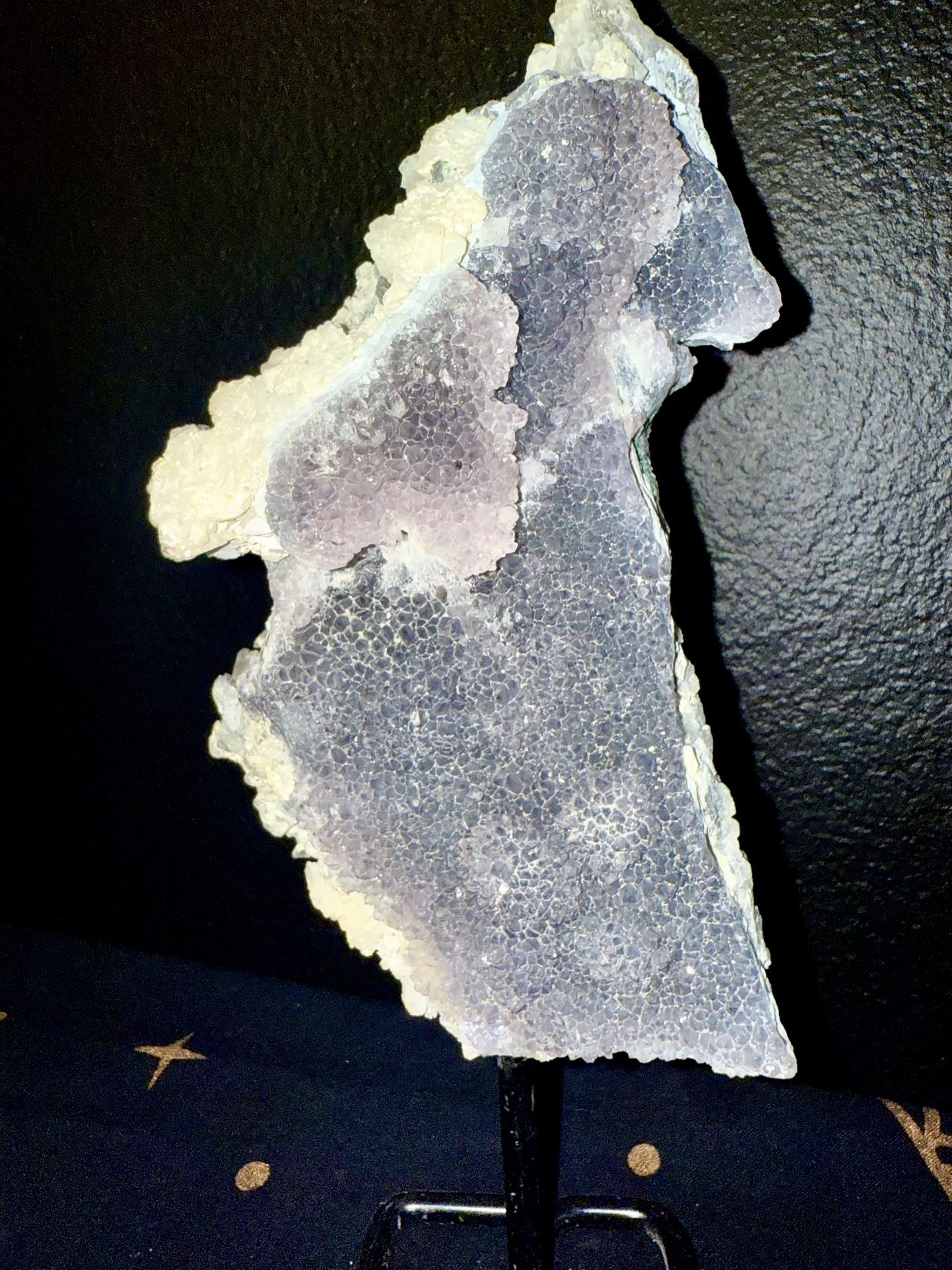 Large Grape Agate / Amethyst Flower Cluster on Stand β High Quality Specimen