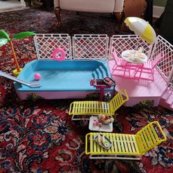 Barbie Tropical Pool And Patio Set