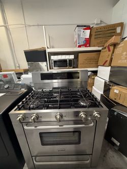 36” Stainless Steel Gas Range with Oven