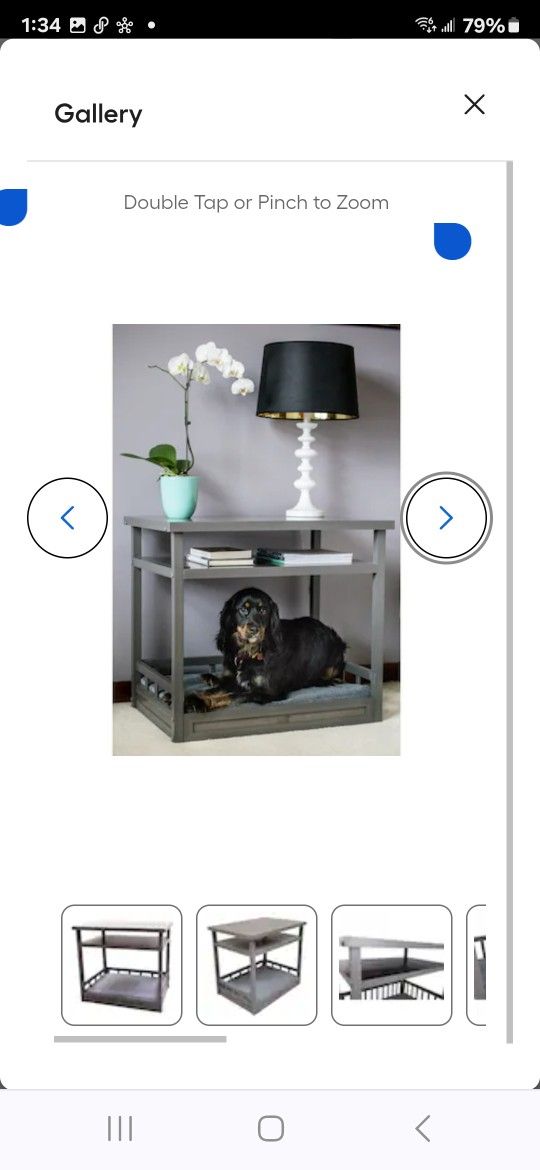 Dog Bed Nightstand-Grey in excellent condition retails for over $200.00 @ Lowes and Amazon