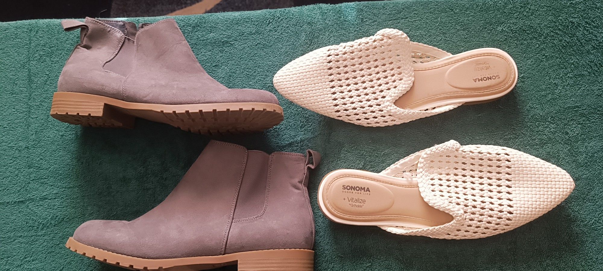 Women's Sonoma Ankle Boots And Sandals Slip On Size 9½ And 9