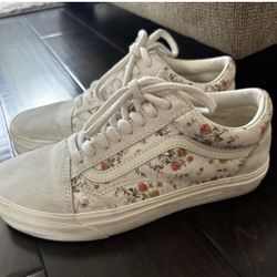 Vans Floral Suede Shoes