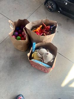 Mixed Kids Toy Lot – Figures, Plush, and Balls