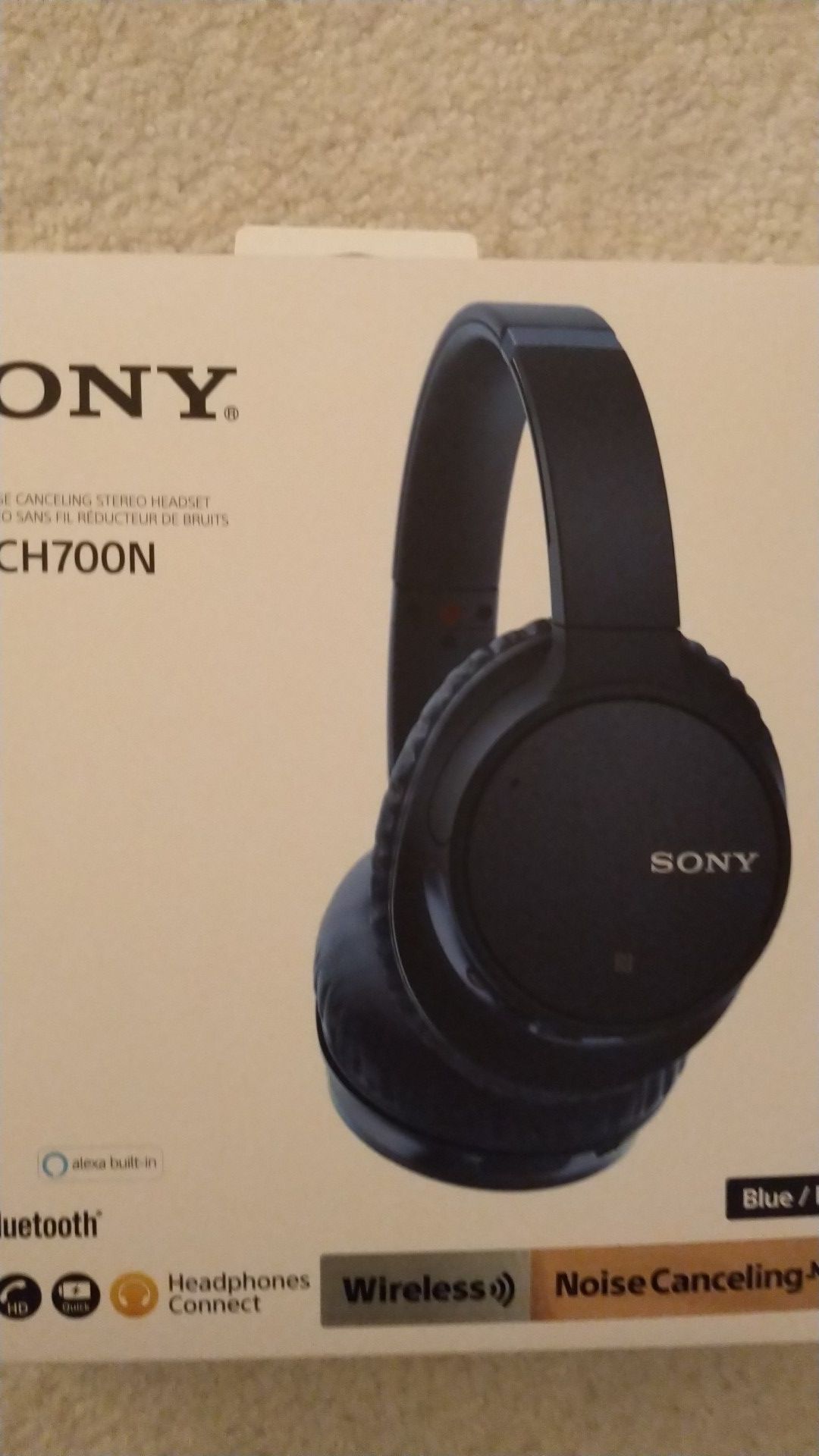 Sony wireless noise cancelling stereo headset