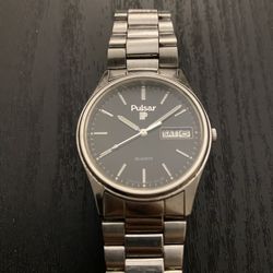 Vintage Pulsar By Seiko Y147-8009 PFA029J Day-Date Men’s Watch