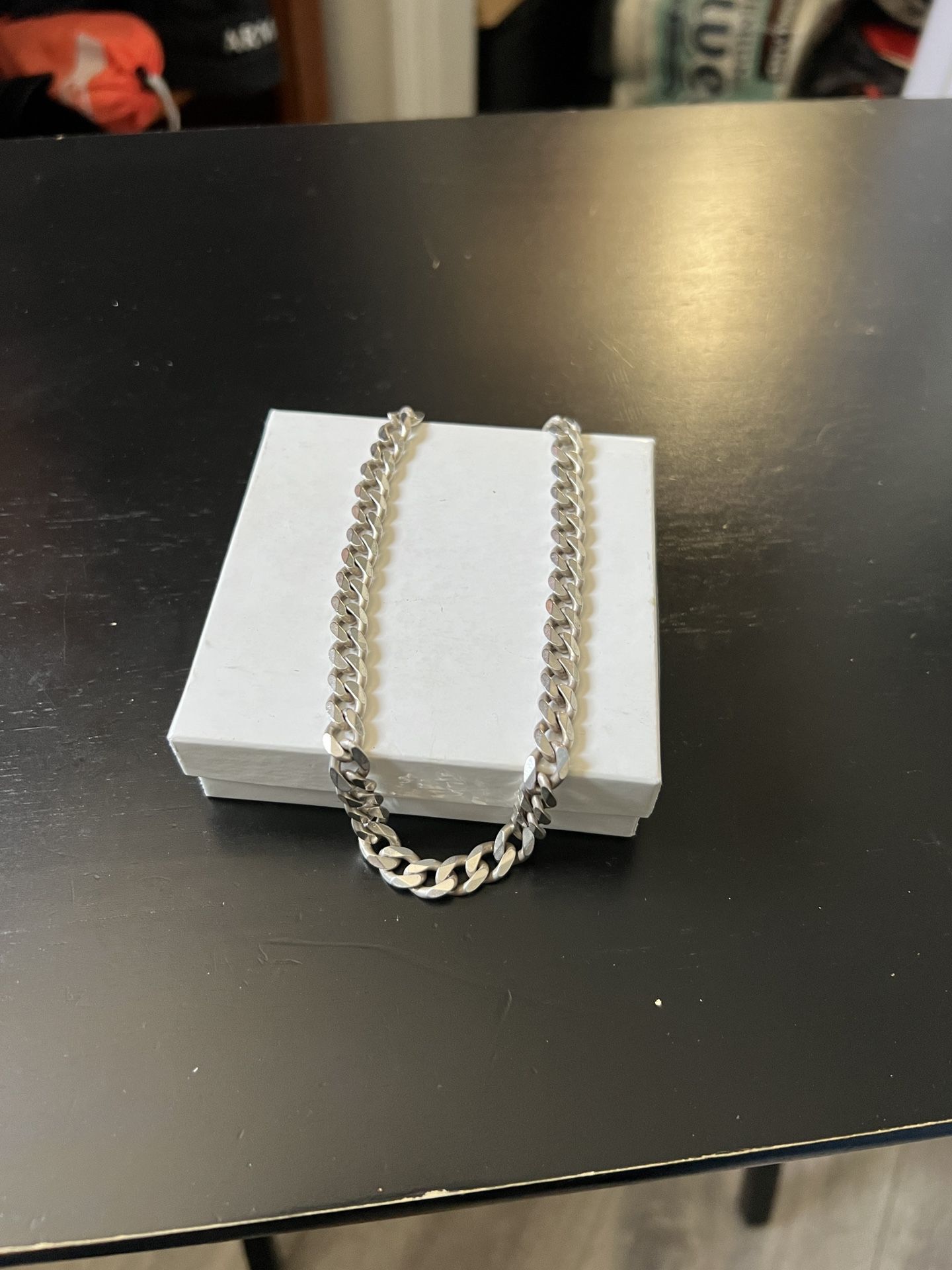 Solid 925 Silver  Cuban Link Chain 