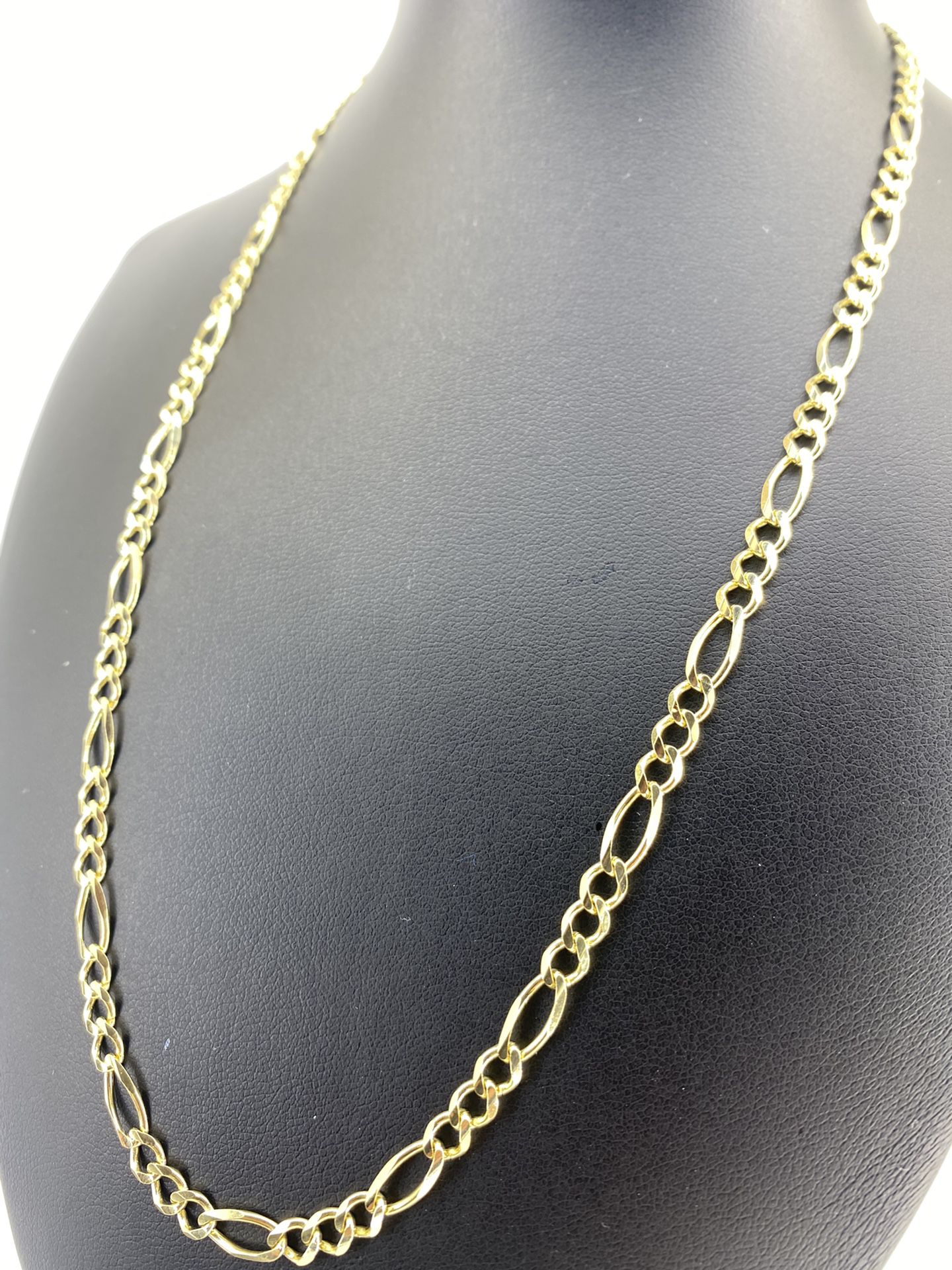 14k Gold Necklace 20” Solid Figaro 4.8mm  12g 128709 6
