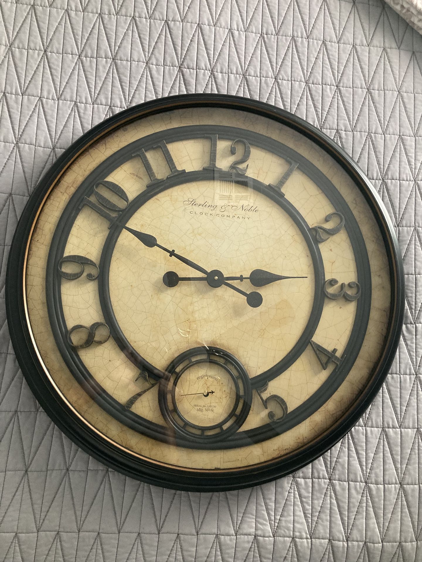 30” Hanging Clock