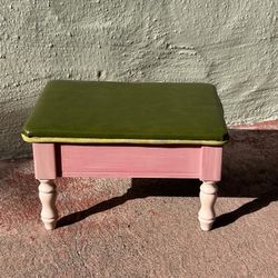 Petite Vintage Storage Stool