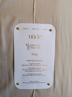 Bamboo bed sheet king