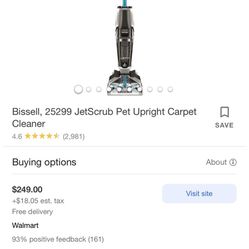 Bissell Jetscrub Pet Carpet Shampooer