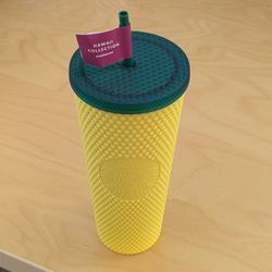 New Starbucks 24 Oz Hawaii Collection Tumbler Pineapple Coffee Cup