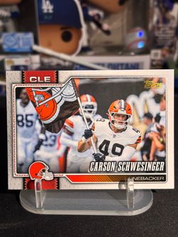 2026 Topps Flagship Carson Schwesinger #45 Golden Mirror Image Variation SSP 🚨