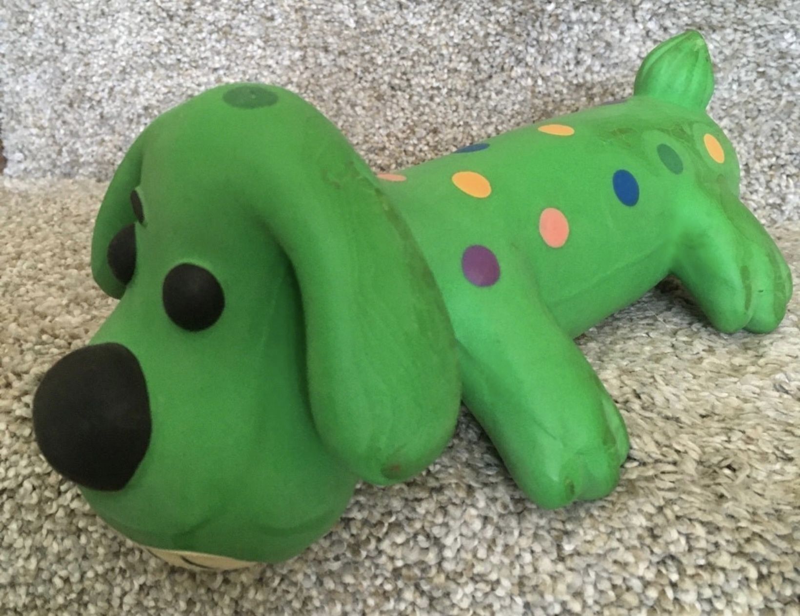 Big Loofa rubber squeaky dog toy