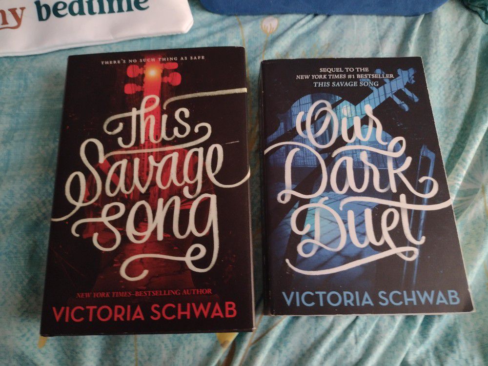 This Savage Song (HB) *Signed bookplate* + Our Dark Duet (PB) Bundle