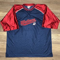 Nascar Chase Authentics Rusty Wallace Penske Racing Button Shirt Jersey Mens 2XL