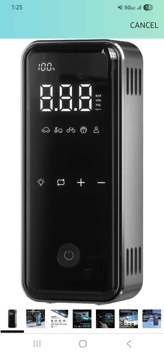 DENVIX Tire Inflator Portable Air Compressor