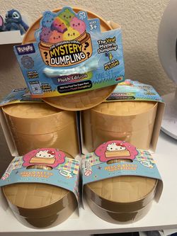 Ploofs Mystery Dumpling Plush & Hello Kitty Squishy Bundle