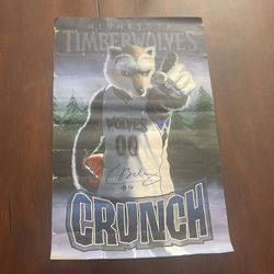 Chase Budinger Singed Wolves Poster