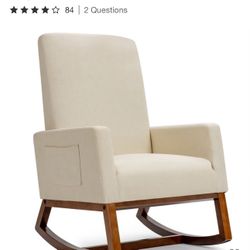 Costway Mid Century Rocking Chair target Like New