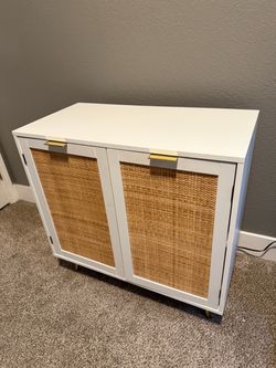 White accent cabinet